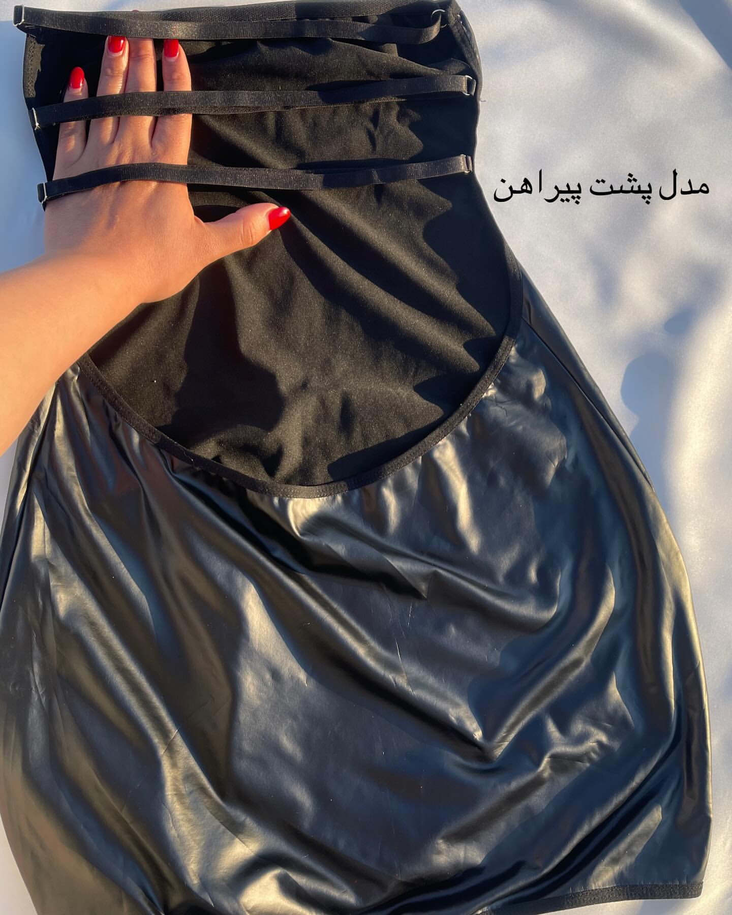 پیراهن چرم کوتاه
